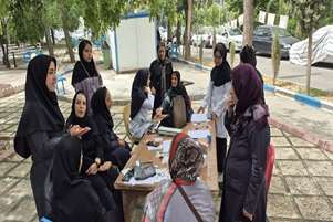 برپایی ایستگاه سنجش سلامت به مناسبت هفته سلامت  در دانشکده