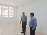 بازدید رئیس و معاون پشتیبانی دانشکده از روند اجرای پروژه بهسازی کلاسهای درس و لابی دانشکده