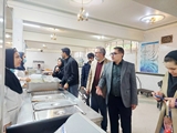بازدید رئیس و معاونین دانشکده از سلف دانشجویان 